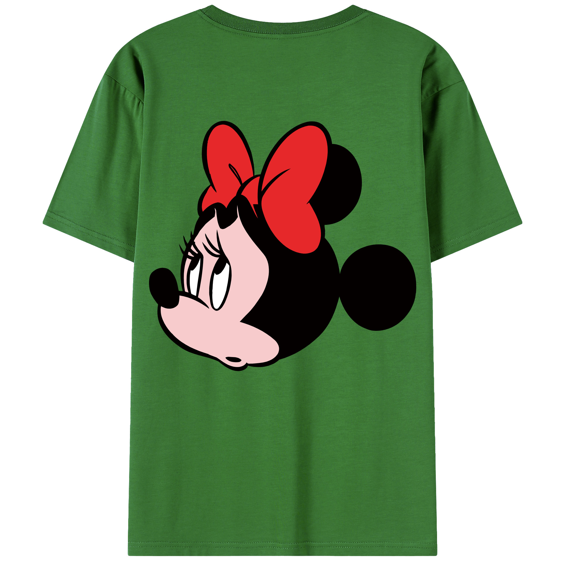 （画像用） ミッキーマウス Mickey Mouse レディース半袖Tシャツ(バックプリント)
